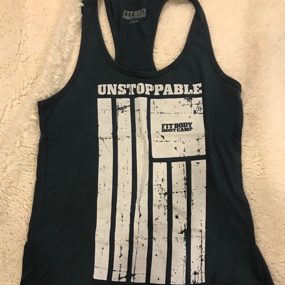 “Unstoppable” Fit Body Bootcamp Racerback Tank